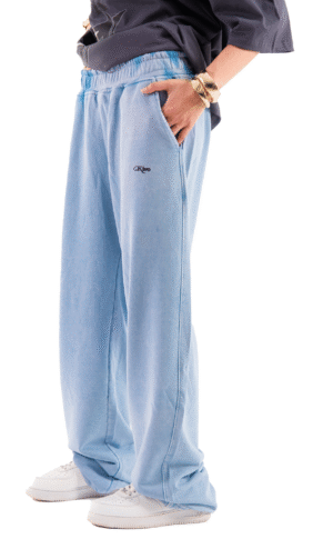 Basic Wide Lig Washed blue