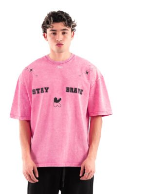 Brave Washed Pink T-shirt