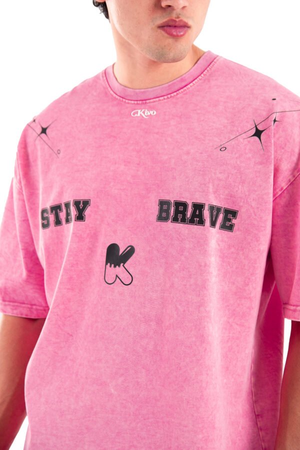 Brave Washed Pink T-shirt