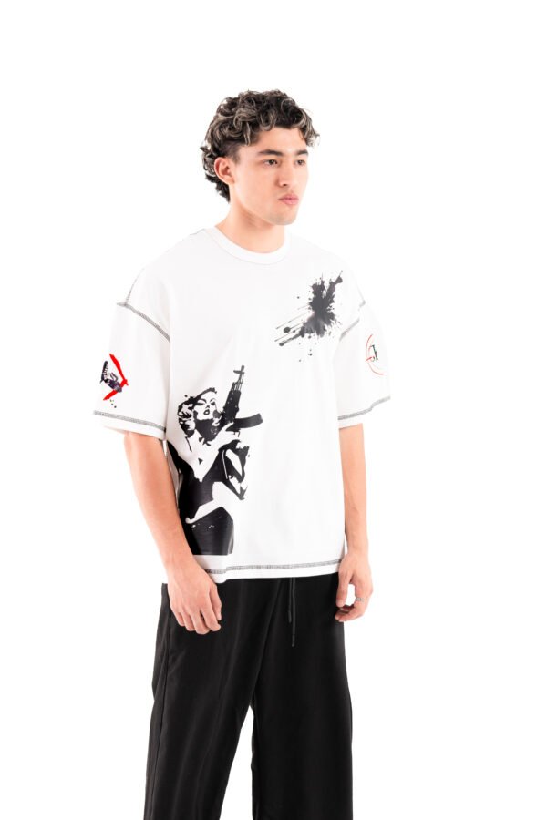 Marilyn  3D white T-shirt