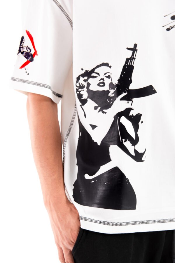 Marilyn  3D white T-shirt