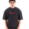 Path washed Plack T-shirt
