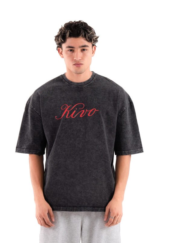 Path washed Plack T-shirt