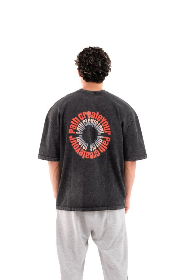 Path washed Plack T-shirt
